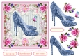 Female Birthday Lace Shoes 7x7ins Topper 6