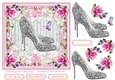 Female Birthday Lace Shoes 7x7ins Topper 8