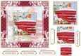 Christmas Vintage Robin Scene Lace Filigree Topper 2
