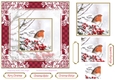 Christmas Robin in Snow Vintage Lace Filigree Topper 2