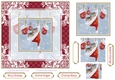 Christmas Snuggles 7x7ins Vintage Lace Filigree Topper 2