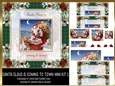 Christmas Santa Claus Vintage 8x8ins Mini Kit 1