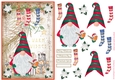 Christmas Nordic Watercolour Gnome Decoupage Topper 7