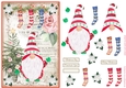 Christmas Nordic Watercolour Gnome Decoupage Topper 12