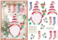 Christmas Nordic Watercolour Gnome Decoupage Topper 13