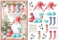 Christmas Nordic Watercolour Gnome Decoupage Topper 18