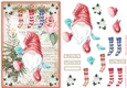 Christmas Nordic Watercolour Gnome Decoupage Topper 19