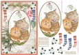 So cute Christmas Animals Decoupage Topper 2