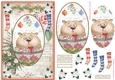 So cute Christmas Animals Decoupage Topper 7