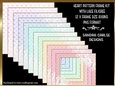 Heart Pattern 8x8ins x 12 Frames Kit with Lace Filigree