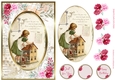 Vintage Times Birthday Decoupage Lace Filigree Topper 21
