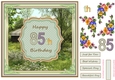 Happy 85th Birthday 8x8ins Decoupage Topper