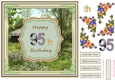 Happy 95th Birthday 8x8ins Decoupage Topper