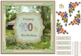 Happy 100th Birthday 8x8ins Decoupage Topper