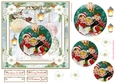 Christmas Vintage Baubles Decoupage 7x7ins Topper 19