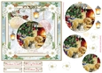 Christmas Vintage Baubles Decoupage 7x7ins Topper 23
