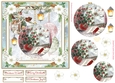 Christmas Vintage Baubles Decoupage 7x7ins Topper 24