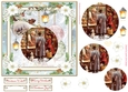 Christmas Vintage Baubles Decoupage 7x7ins Topper 25