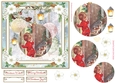 Christmas Vintage Baubles Decoupage 7x7ins Topper 28
