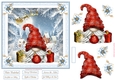 Together at Christmas 7x7ins Decoupage Topper 2