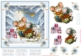 Christmas Fun in the Snow 7x7ins Topper 1
