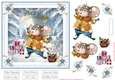 Christmas Fun in the Snow 7x7ins Topper 2