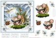 Christmas Fun in the Snow 7x7ins Topper 3