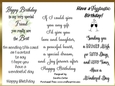 Birthday Verses wordart 2