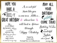 Birthday Verses wordart 4