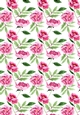 Pretty Pink Flowers Watercolour Paper 4