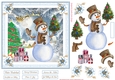 Christmas Snowman Fun 7x7ins Decoupage Topper 3