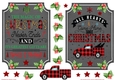 Christmas wordart 5x7ins x 2 Toppers 3