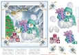 Christmas Snowman Fun 7x7ins Decoupage Topper 5