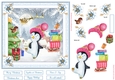 Christmas Its cold outside Decoupage 7x7ins Topper 5