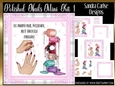Polished Pink Nails Decoupage 7x7ins Kit 1
