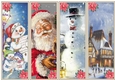 Christmas Vintage 4 x Bookmarks 3