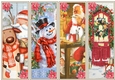 Christmas Vintage 4 x Bookmarks 5