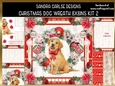 Christmas Dog Wreath 8x8ins Decoupage Mini Kit 2