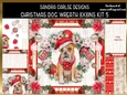 Christmas Dog Wreath 8x8ins Decoupage Mini Kit 5