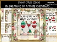Im dreaming of a White Christmas 7x7ins decoupage Kit with bookmarks