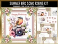 Summer Bird Song 8x8ins Kit with Matching Bookmarks