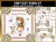 Fairy Dust 8x8ins Kit with Matching Bookmarks
