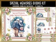 Special Memories 8x8ins Decoupage Kit 1 with Matching Bookmarks