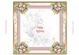 Floral Corners 8x8ins Insert with sentiment