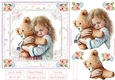 Teddy Cuddles 7x7ins Decoupage Topper 1