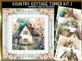 Country Cottages 7x7ins x 6 Topper Kit 1