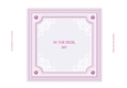 Pink frame with lace 7x7ins Insert 3