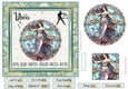 Libra Birthday 7x7ins Decoupage Topper 4