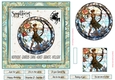 Sagittarius Birthday 7x7ins Decoupage Topper 4