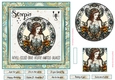 Scorpio Birthday 7x7ins Decoupage Topper 3